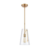 Trustle 7'' Wide 1-Light Mini Pendant - Satin Brass