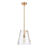 Trustle 11'' Wide 1-Light Pendant - Satin Brass