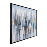 Sagebrook Home Contemporary 62x42 Framed Hand Painted Abstract Canvas, Multi 70203  Polyester Canvas