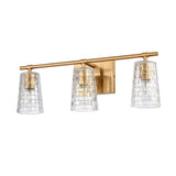 Lightweave 22'' Wide 3-Light Vanity Light - Satin Brass