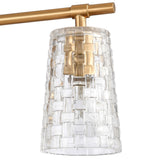 Lightweave 22'' Wide 3-Light Vanity Light - Satin Brass