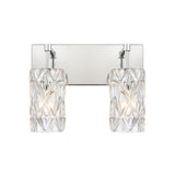 Forma de Crystal 14'' Wide 2-Light Vanity Light - Polished Chrome