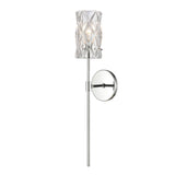 Forma de Crystal 24'' High 1-Light Sconce - Polished Chrome