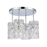 Forma de Crystal 13.75'' Wide 4-Light Semi Flush Mount - Polished Chrome