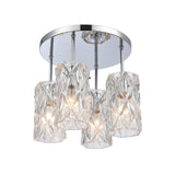 Forma de Crystal 13.75'' Wide 4-Light Semi Flush Mount - Polished Chrome