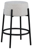 Avalon Boucle Fabric Contemporary Counter Stool
