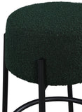 Avalon Boucle Fabric / Iron / Foam Contemporary Green Boucle Fabric Bar Stool - 18" W x 18" D x 30.5" H