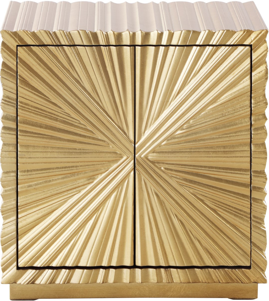 Golda Gold Leaf Side Table - Thumbnail 2
