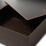 Baxton Studio Larsine Modern and Contemporary Brown Finished Queen Size Platform Storage Bed