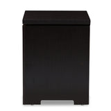 Baxton Studio Bienna Modern and Contemporary Wenge Brown Finished 1-Drawer Nightstand