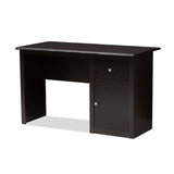 Belora Modern and Contemporary Wenge Brown Finished Desk