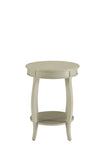 Aberta Traditional Accent Table Antique White 82785-ACME