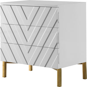 Collette Stainless Steel Contemporary  Side Table - 24" W x 16" D x 26" H