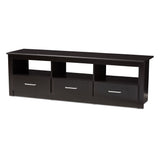 Ryleigh Modern and Contemporary Wenge Brown Finished TV Stand