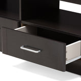 Baxton Studio Ryleigh Modern and Contemporary Wenge Brown Finished TV Stand