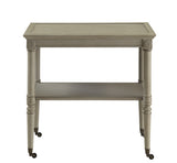 Frisco Traditional Tray Table Antique Slate (French Gray) 82906-ACME