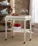 Frisco Traditional Tray Table Antique White 82908-ACME