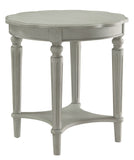 Fordon Traditional End Table Antique Slate (French Gray) 82917-ACME