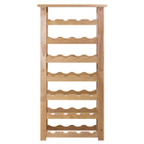 Winsome Wood Napa 28-Bottle Wine Rack, Natural 83028-WINSOMEWOOD