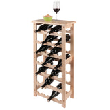 Winsome Wood Napa 28-Bottle Wine Rack, Natural 83028-WINSOMEWOOD