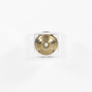 Lia Acrylic / Engineered Wood / Metal Contemporary  Side Table - 19" W x 15.5" D x 29" H