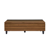 Avala Scandinavian Coffee Table with Lift Top Walnut (cc#) • Black 83140-ACME