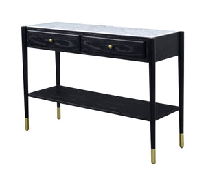 Atalia Contemporary Sofa Table Marble • Black 83228-ACME