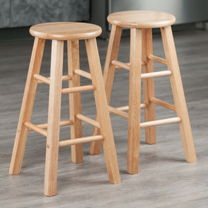 Winsome Wood Element Counter Stools, 2-Piece Set, Natural 83274-WINSOMEWOOD