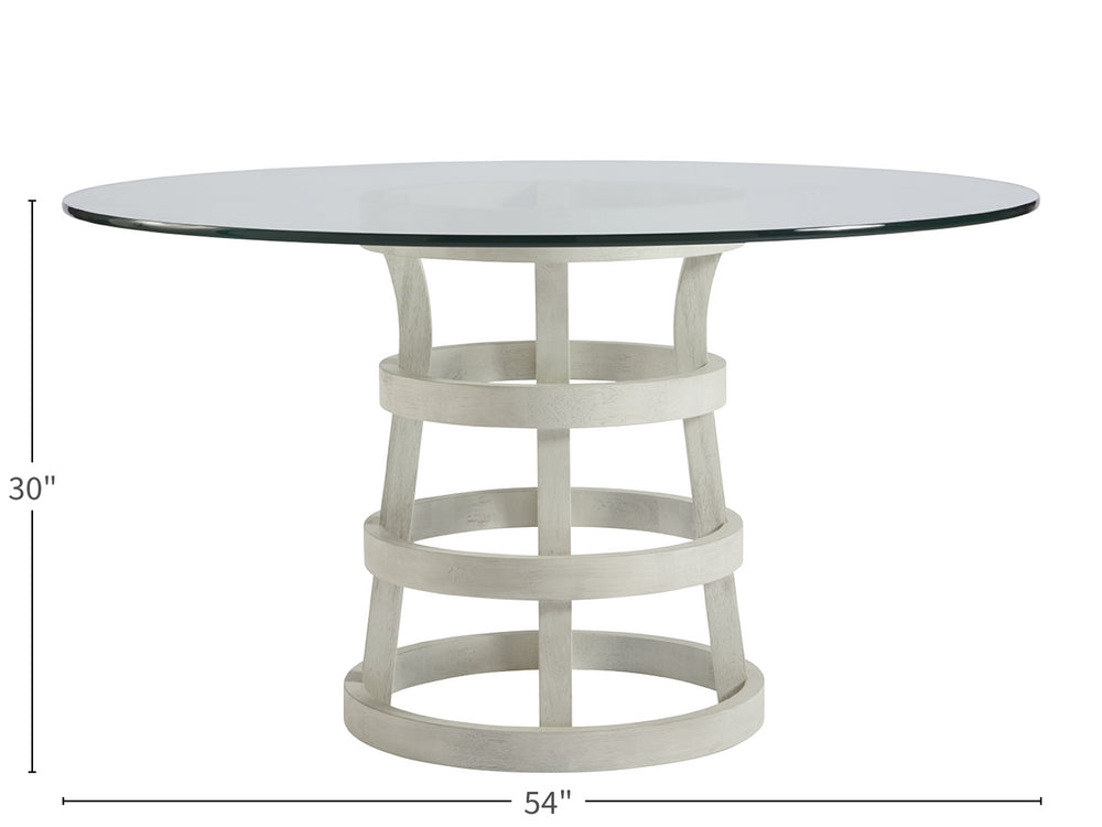 Universal Furniture Coastal Living Round Glass Table 54" 833656A-UNIVERSAL