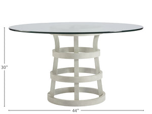 Universal Furniture Coastal Living Round Glass Table 44" 833656B-UNIVERSAL