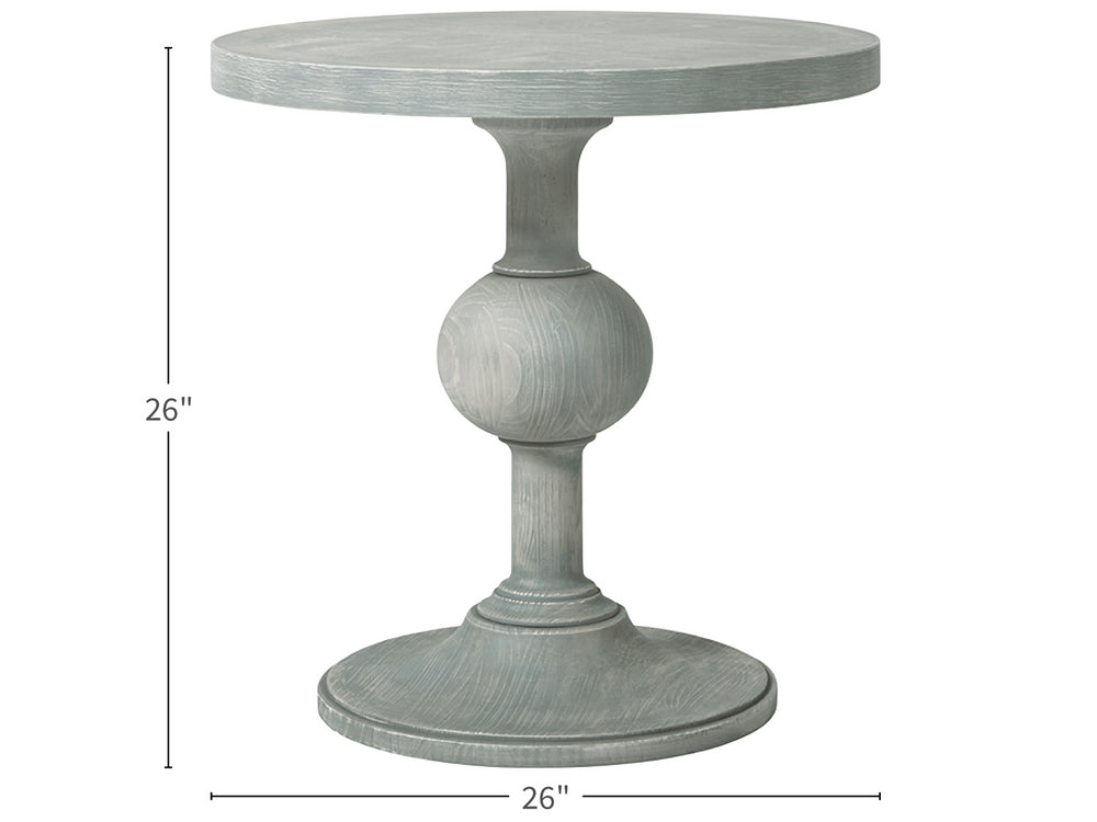 Universal Furniture Coastal Living Round Pedestal End Table 833A815-UNIVERSAL