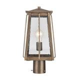 Kirkdale 17'' High 2-Light Outdoor Post Light - Vintage Brass