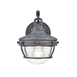 Eastport 10'' High 1-Light Outdoor Sconce - Aged Zinc