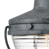 Eastport 10'' High 1-Light Outdoor Sconce - Aged Zinc