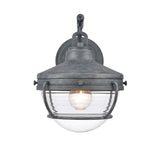 Eastport 12'' High 1-Light Outdoor Sconce - Aged Zinc