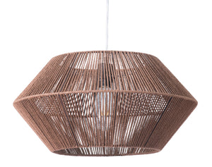 Zuo Modern Kendrick Steel, Paper Transitional Commercial Grade Ceiling Lamp Brown Steel, Paper