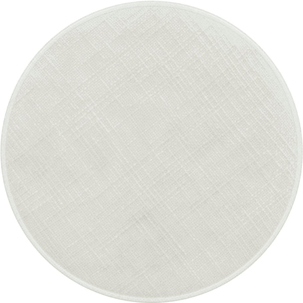 Jasper Boucle Fabric / Oak Wood / Foam Mid Century Cream Boucle Fabric Stool - 16" W x 16" D x 26" H