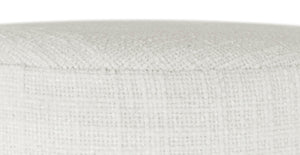 Jasper Boucle Fabric / Oak Wood / Foam Mid Century Cream Boucle Fabric Stool - 16" W x 16" D x 26" H