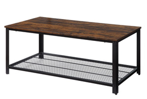 Taurus Industrial Coffee Table Rustic Oak & Black Finish 83960-ACME