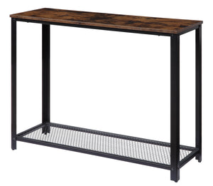 Taurus Industrial Sofa Table Rustic Oak & Black Finish 83964-ACME