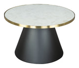 Nuclear Marble, MDF, Stainless Steel, Iron Modern Commercial Grade Coffee Table