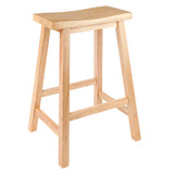 Winsome Wood Satori Saddle Seat Counter Stool, Natural 84084-WINSOMEWOOD