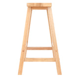 Winsome Wood Satori Saddle Seat Counter Stool, Natural 84084-WINSOMEWOOD