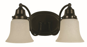 2-Light Mahogany Bronze Magnolia Sconce