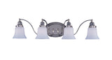 4-Light Polished Nickel Magnolia Sconce