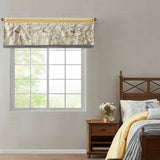 Madison Park Serene Traditional Pieced Embroidered Window Valance MP41-5479