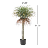 Suches 4.5' x 3' Artificial Yucca Plant, Green Noble House