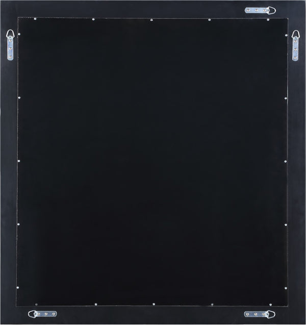 Zayne Glass / Engineered Wood Contemporary Black Mirror - 36" W x 1" D x 38" H