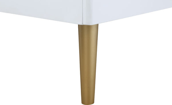 Zayne Engineered Wood / Metal Contemporary White Dresser - 60" W x 18" D x 32" H