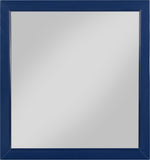 Marisol Engineered Wood / Iron Contemporary Navy Mirror - 36" W x 1" D x 38" H